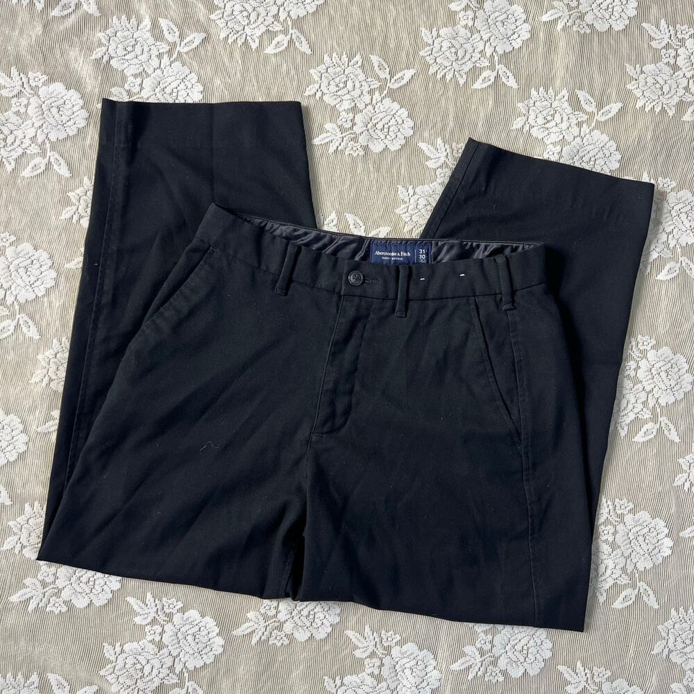 Abercrombie & Fitch Black Baggy Trousers Size 31